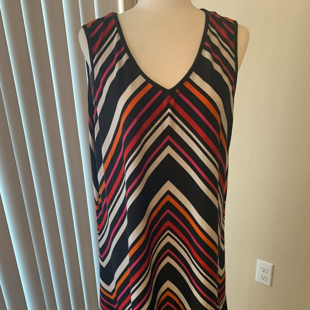 Horizontal striped dress